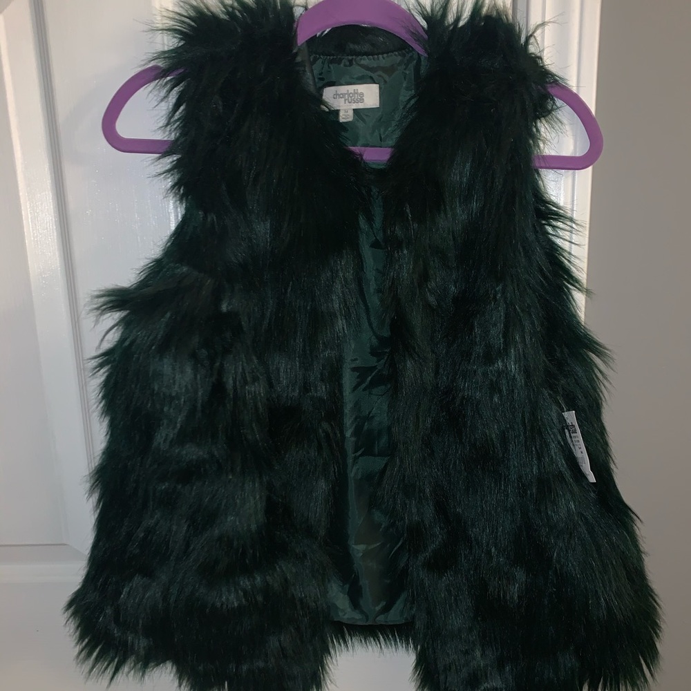 Brand new faux fur vest